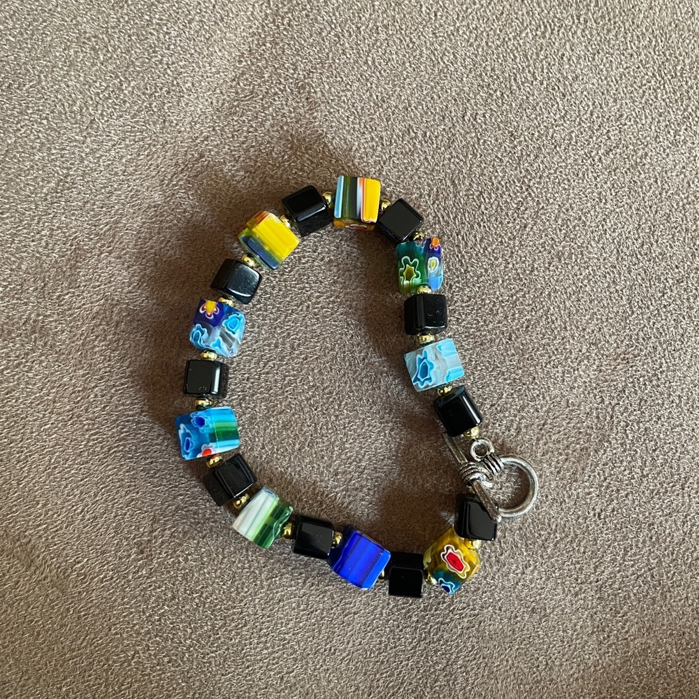 Colorful Beaded Bracelet from Guatemala
